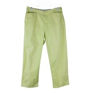 Calvin Klein Jeans Cropped Pants Capris Yellow Size 6 Summer Spring Casual Comfy